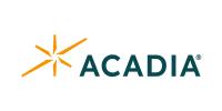 An image of a golden star and lettering of Acadia. sponsor logo